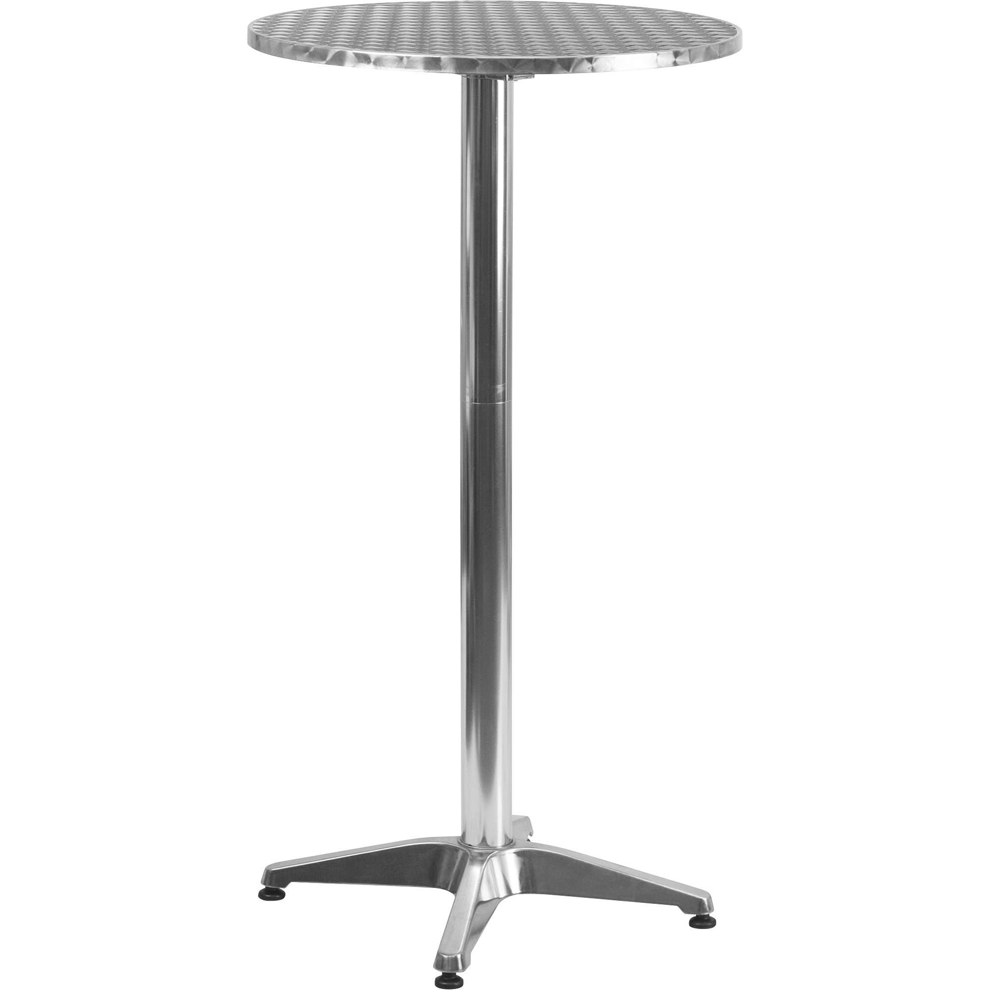 Flash Furniture Round Aluminum Bar-Height Table, 23 1/4in.W x 23 1/4in.D x 45in.H, Model# TLH059A